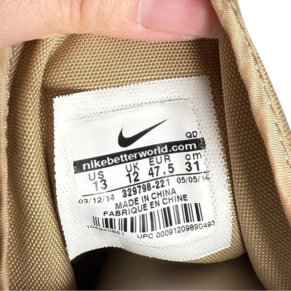 NIKE SFB Khaki Canvas Field Tactics Boots Size 13 329798-221 - Picture 6 of 7